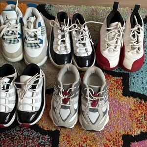 BUNDLE DEAL ALL SIZE 9c Nike Kids Sneakers - Black, White, Red, blue